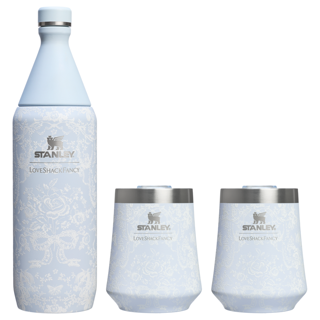 Stanley 1913 x LoveShackFancy Holiday Reserve All Day Wine Set | 34 OZ | 11 OZ